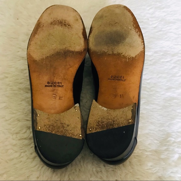 Gucci Dark Brown Loafers/Slips On w/ GG Logo Dress Men’s Shoes 42.5 US 8.5 - Picture 11 of 15